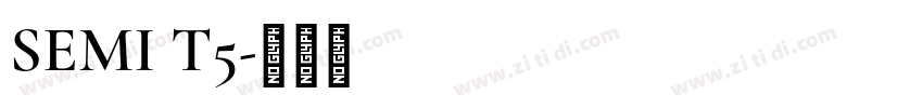 SEMI T5字体转换